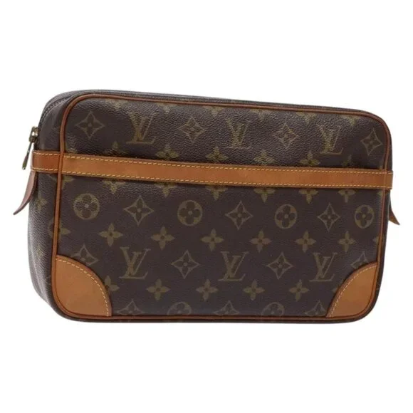 LOUIS VUITTON Monogram Compiegne 28 Clutch Bag - Picture 2 of 16